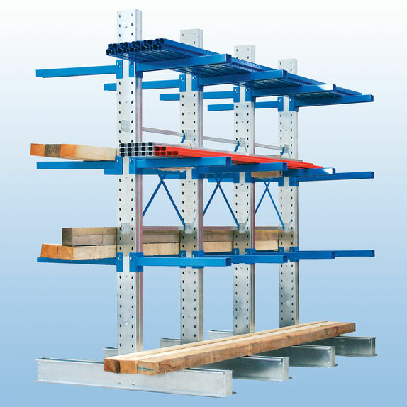 Kragarm Doppelregal Stecksystem Kragarm Doppelregal Stecksystem